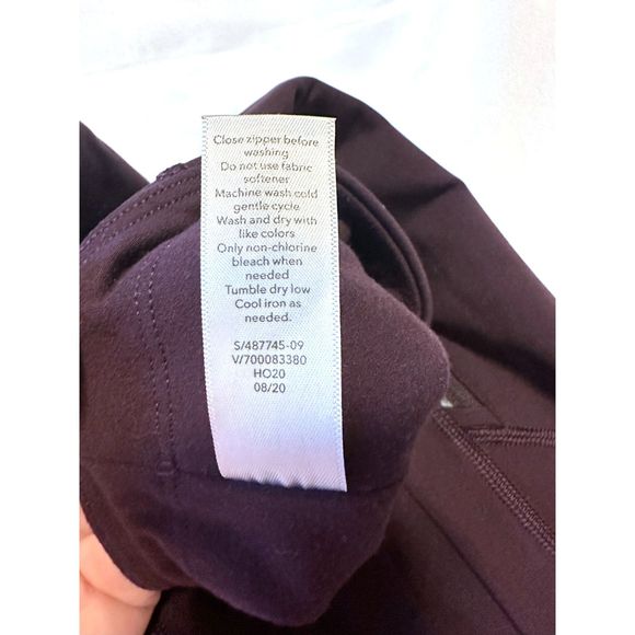Athleta Women's Rainier Brushed Tights Running Pockets Eggplant Purple XS - Picture 11 of 14